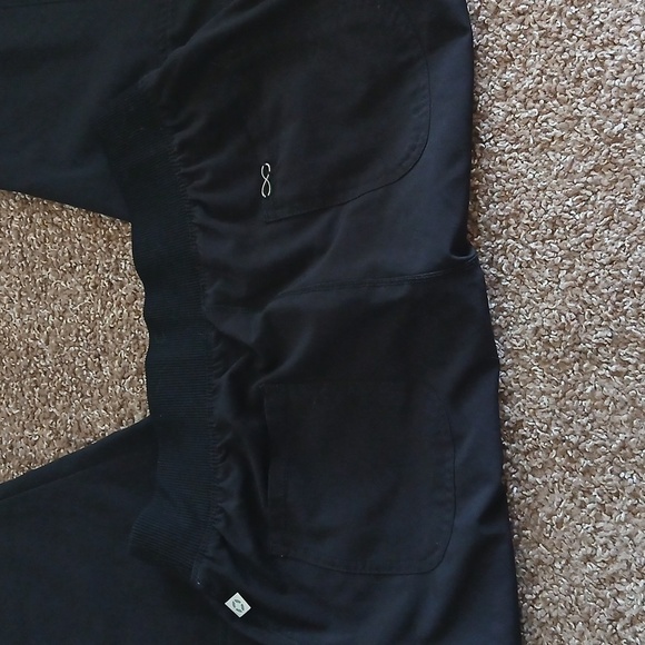 Infinity by Cherokee black pocketed scrub pants size PS - Picture 2 of 16